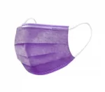 фото маска медицинская трехслойная нестерильная фиолетовая славна