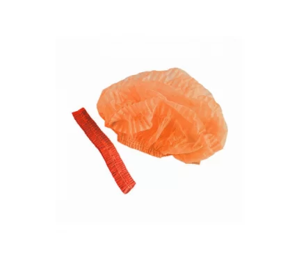 фото шапочка одноразовая нестерильная оранжевая