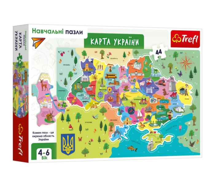 Фото пазлы Trefl Карта України