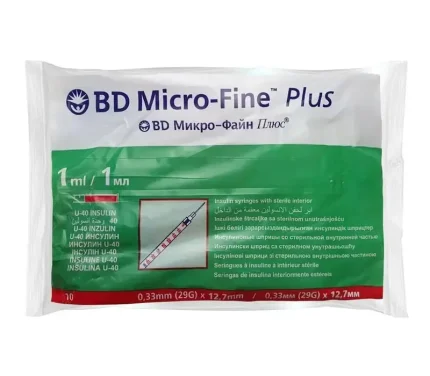 фото шприци інсулінові U-40 DB Micro-Fine
